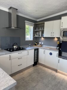 Luxury Holiday Lodge for sale at Pearl Lake with lake views and golf course 