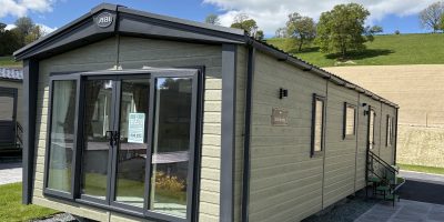ABI Ambleside Holiday Home For Sale Mid Wales static caravan with patio doors