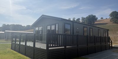 Swift Edmonton Lodge for Sale at Hidden Valley Holiday Home Park with decking